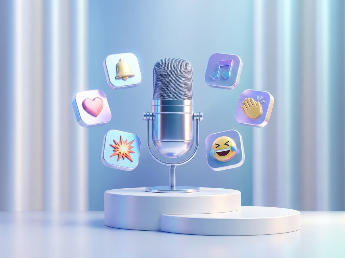 Voice.ai soundboard with a library of custom sound effects
