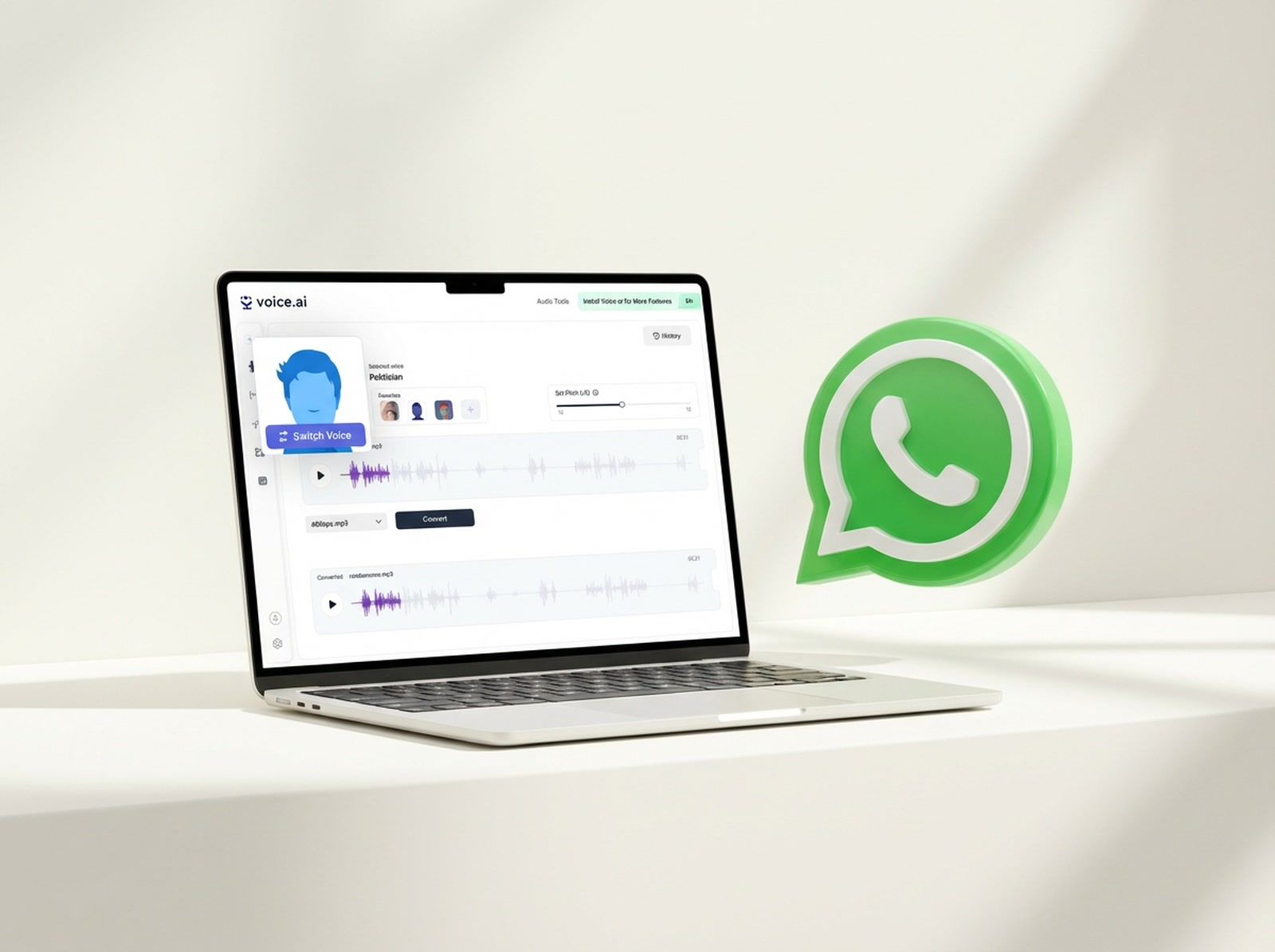 Voice.ai on WhatsApp