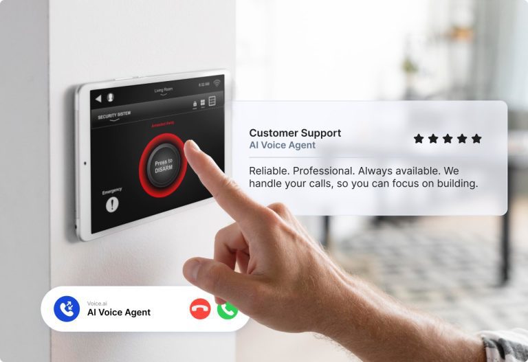 Curated visual reference: Voice Control Home Security Systems Reference: AI Receptionist For Home Security Company