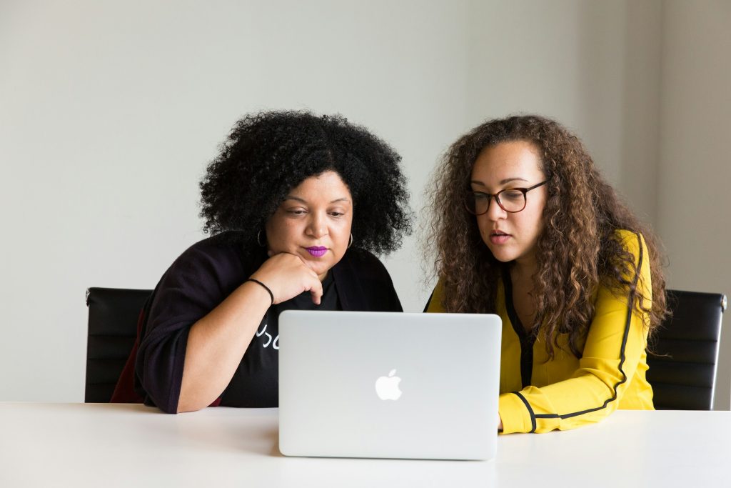 women on a laptop - Text-to-Speech Google Docs