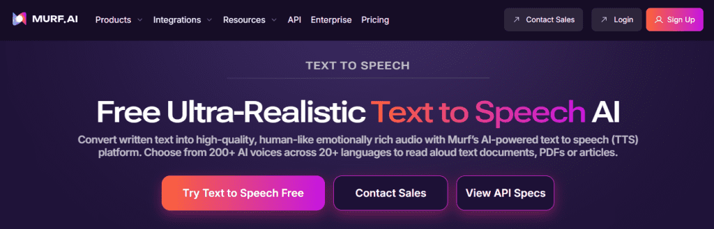 murf ai - Voice Over Software