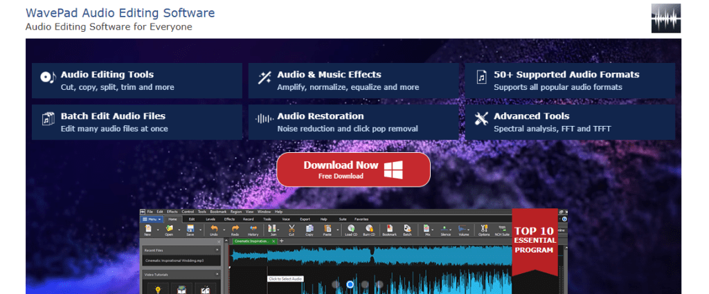 wave pad - Voice Over Software