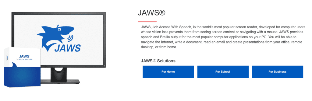 JAWS - Text to Speech Software for Students