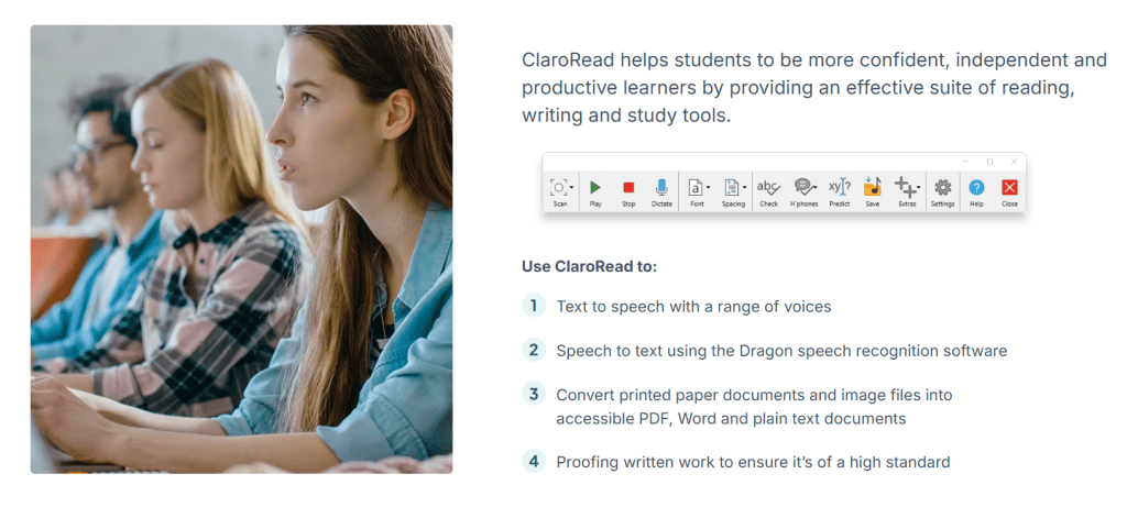 ClaroRead - Text to Speech Software for Students