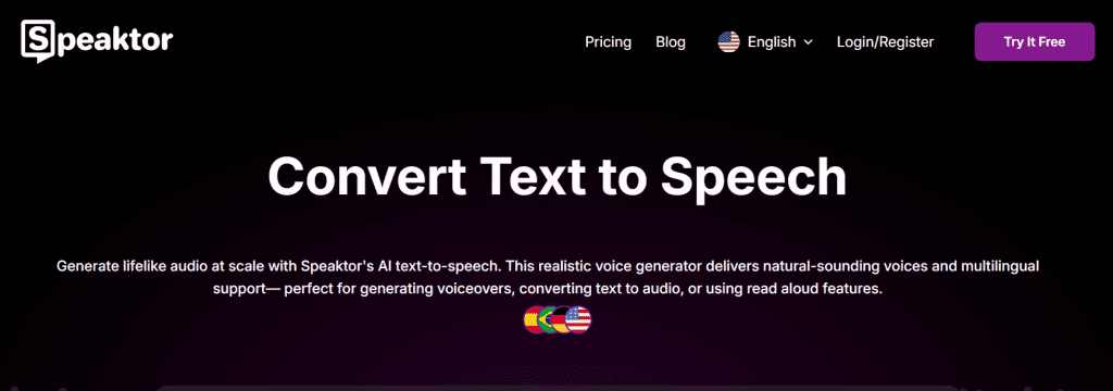 Speaktor - Best Free Text To Speech