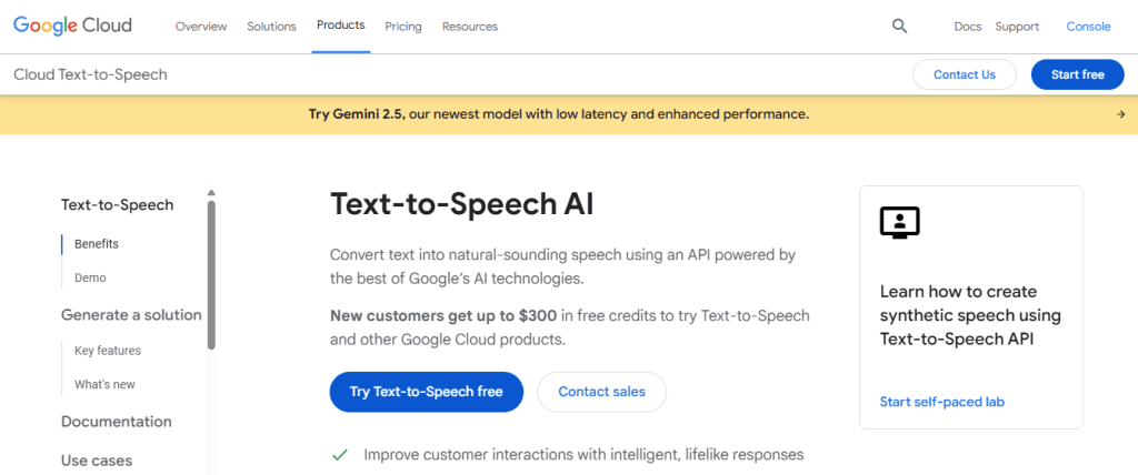 google tts - Text-to-Speech Google Docs