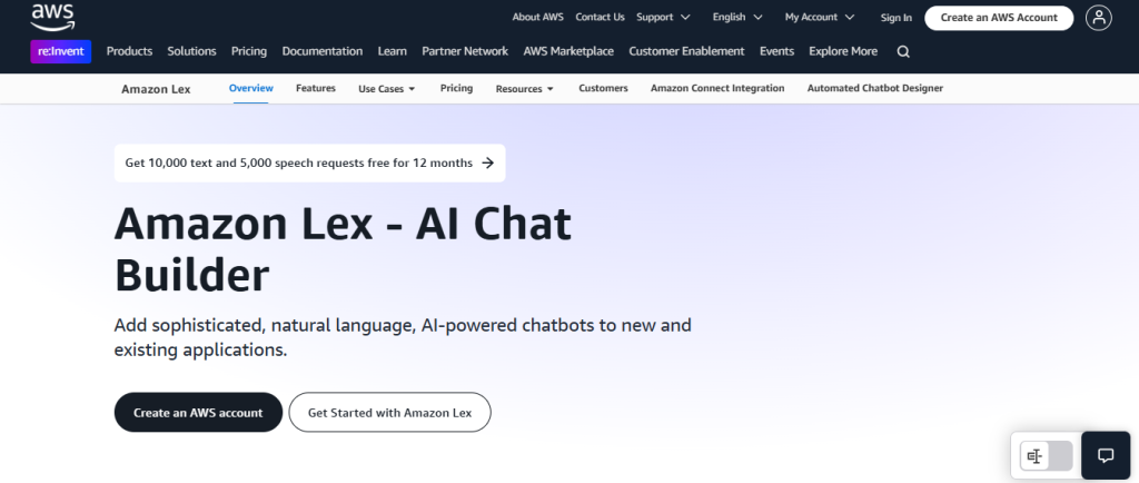 amazon lex - Conversational AI Companies