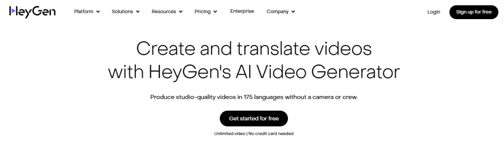 heygen - Best AI Text To Speech
