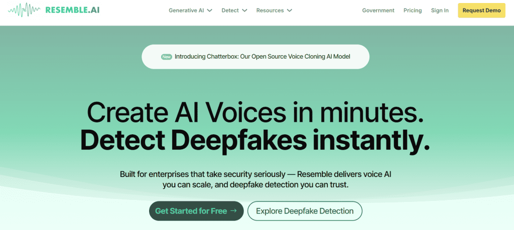 Resemble AI - ElevenLabs Alternatives