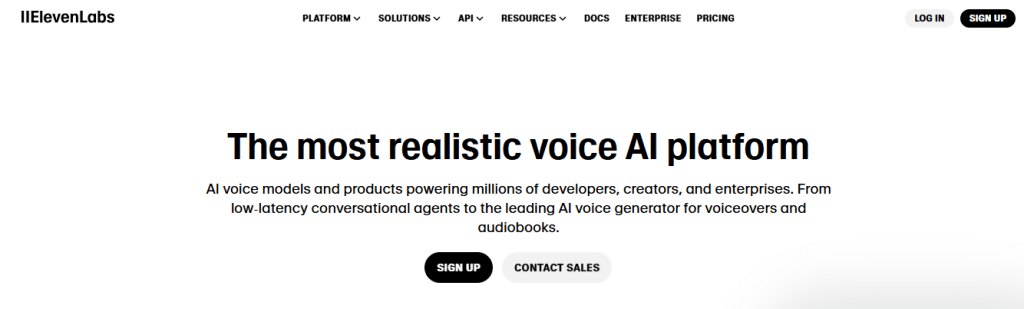 eleven labs - Best AI Text To Speech