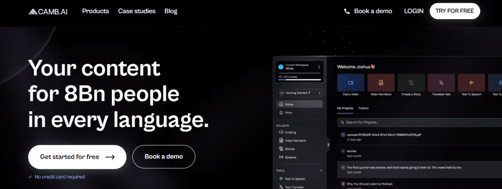 camb - Speechify Alternatives