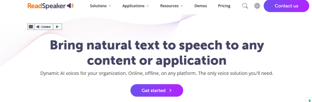 read speaker - Lovo AI