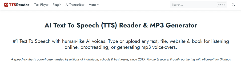 tts reader - Lovo AI