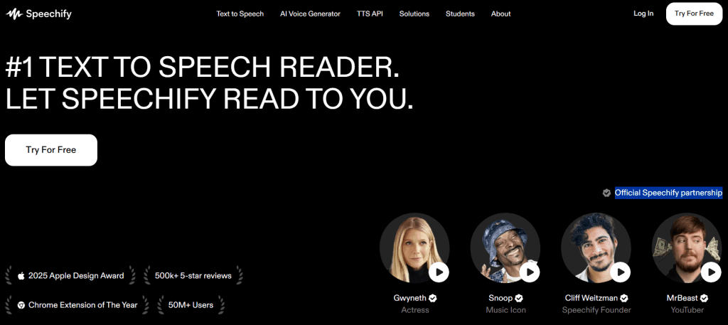 Speechify - Uber Duck