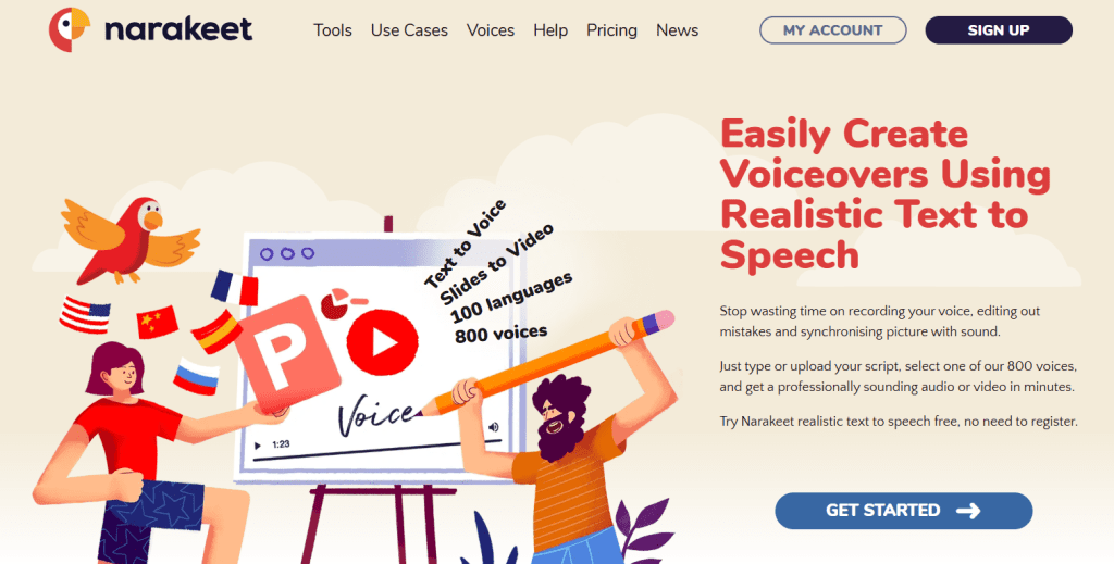 Narakeet - Murf Text-to-Speech