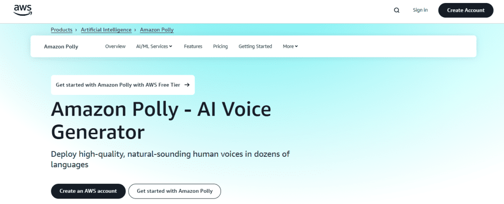 amazon polly - WellSaid Labs