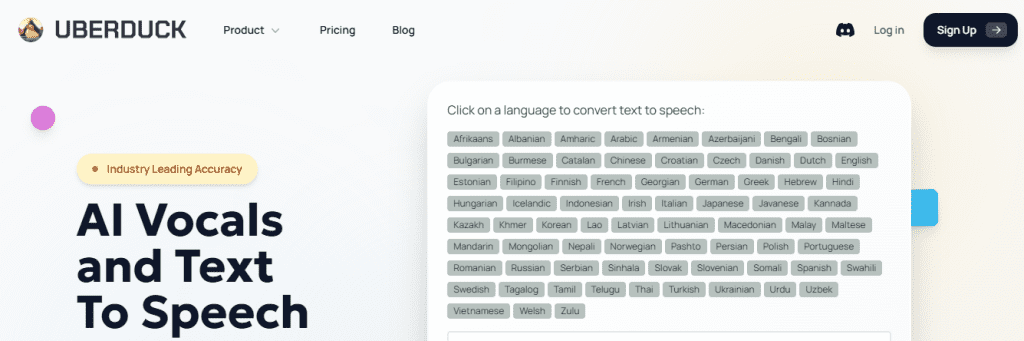 uberduck - Free Speechify Alternative
