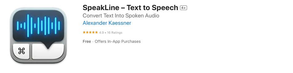 speak line - Free Speechify Alternative

