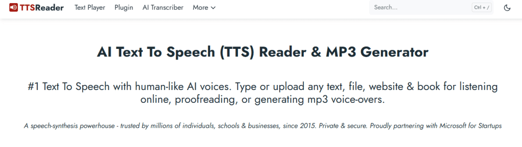 tts reader - Uberduck Alternatives