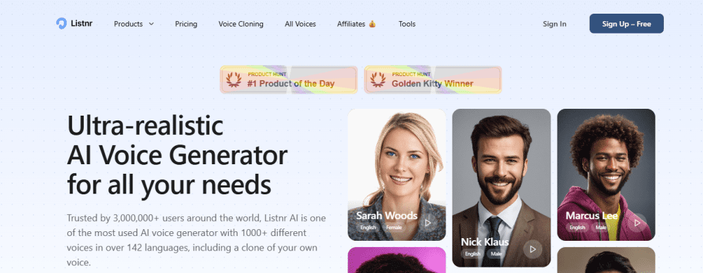 listnr - Uberduck Alternatives