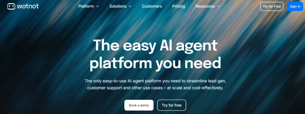wotnot - Conversational AI Companies