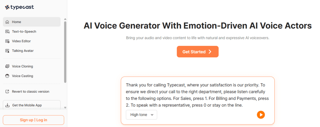 type cast - Best AI Text To Speech