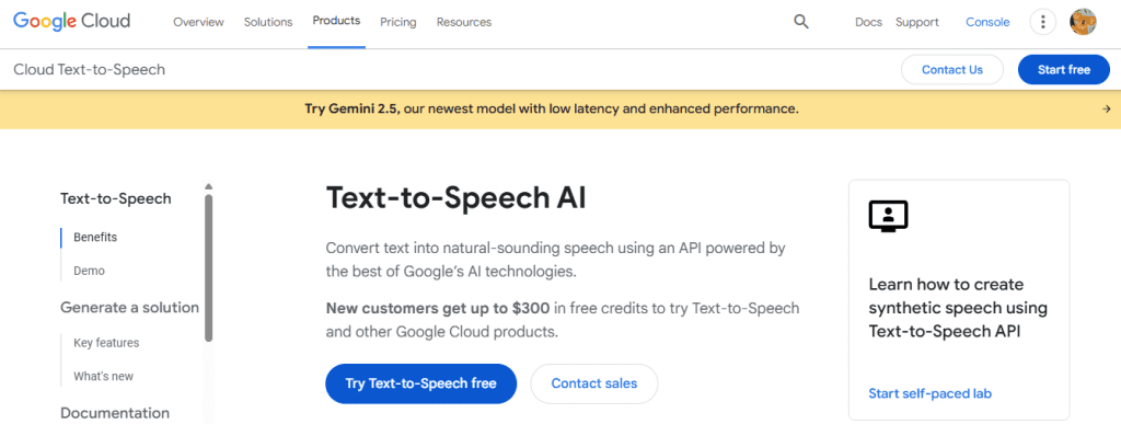 google tts - Microsoft Text To Speech