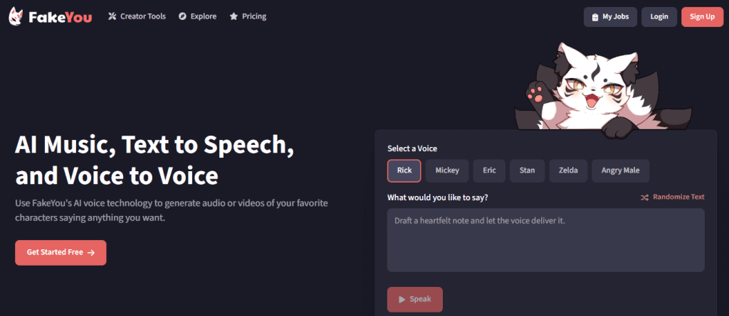 fake you - Microsoft Text To Speech