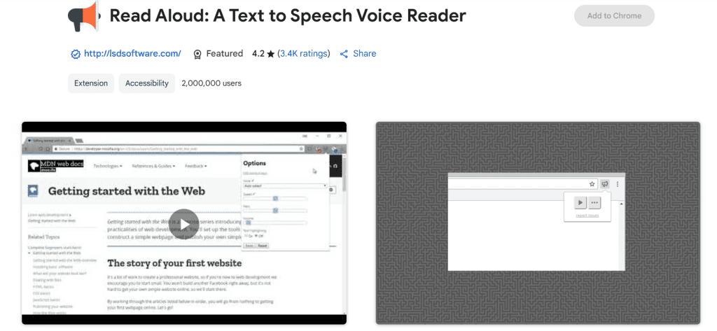 Read Aloud - Text To Speech Chrome Extension