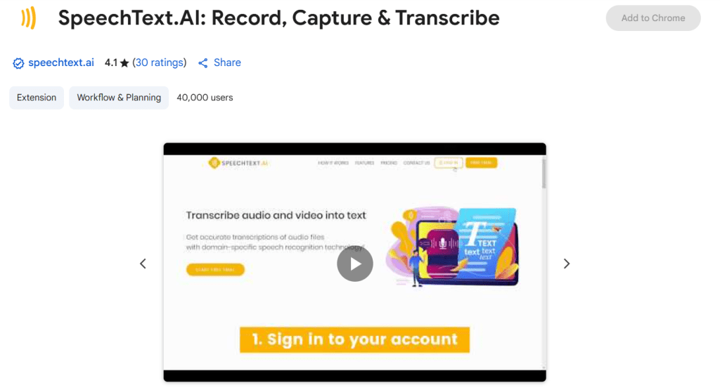 SpeechText.AI - Text To Speech Chrome Extension
