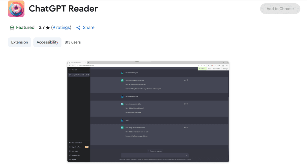 GPT Reader - Text To Speech Chrome Extension