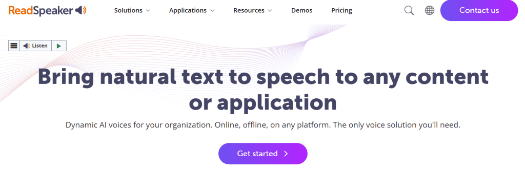 ReadSpeaker - ElevenLabs Alternatives