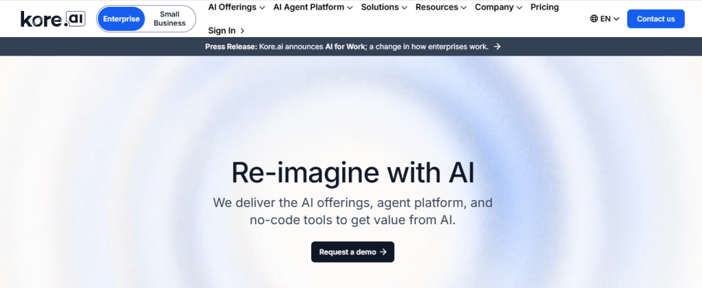 kore ai - Conversational AI Companies