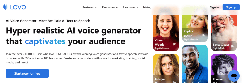 lovo - Best AI Text To Speech