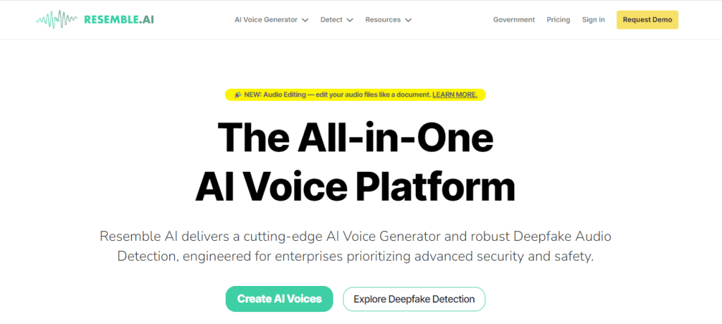 resemble ai - Best AI Text To Speech