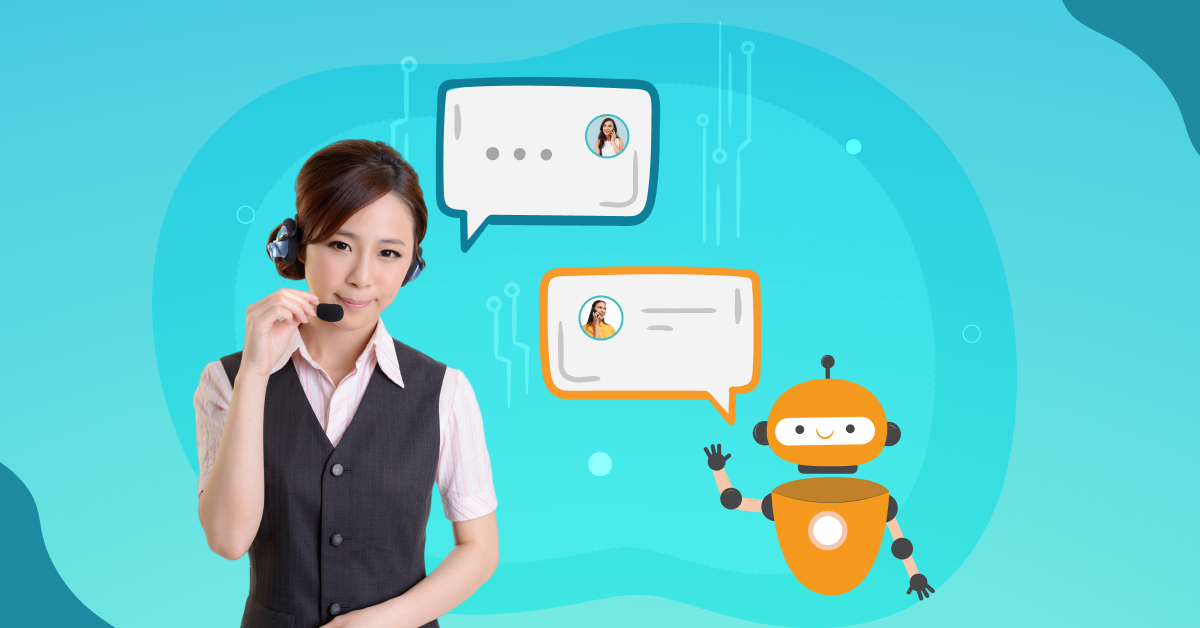 woman using ai bot - Examples of Conversational AI