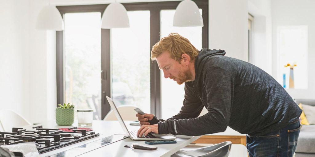 Man Using Laptop - AI for Customer Service