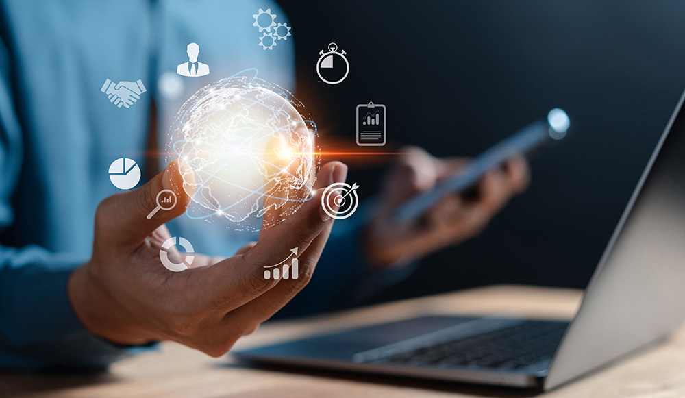 man using ai - Conversational AI Analytics
