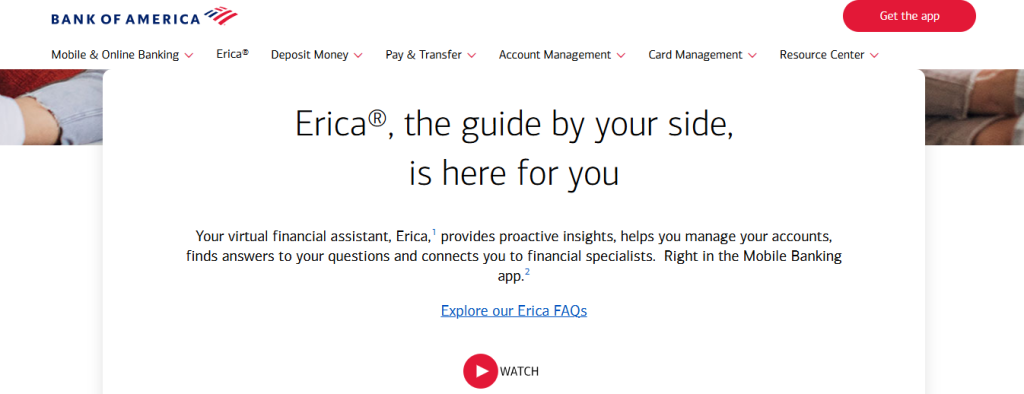 erica - Examples of Conversational AI 
