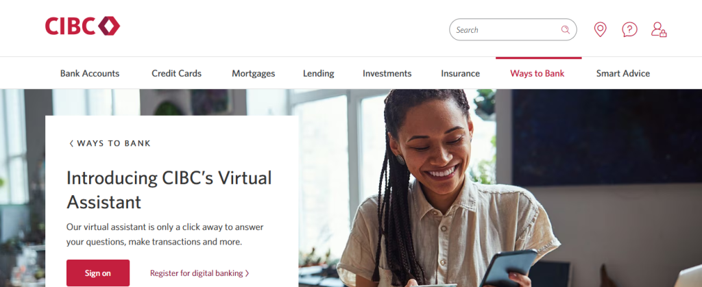cibc - Examples of Conversational AI 
