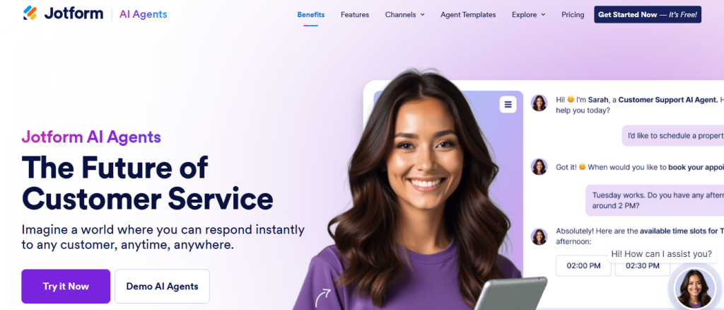 jotform - Conversational Agents