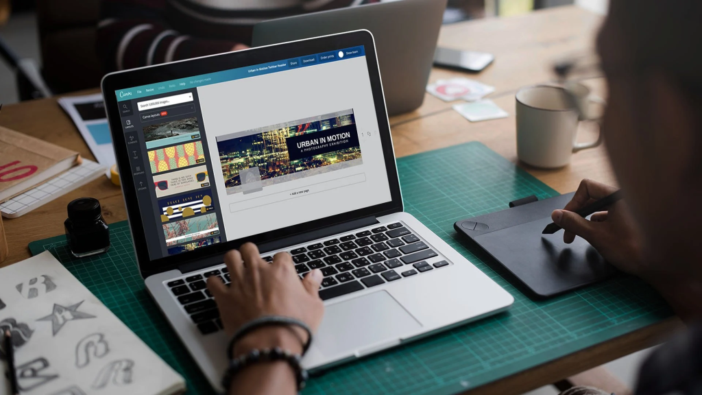 man using canva - Does Canva Have Text-to-Speech