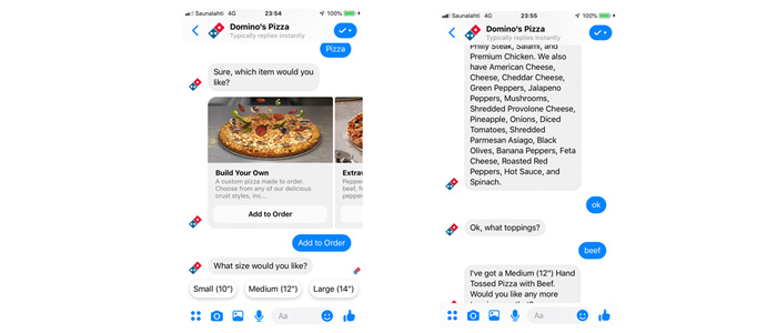 dominos - Conversational AI Examples