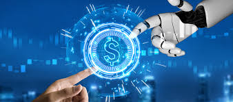 hand of man and an ai - Conversational AI for Finance