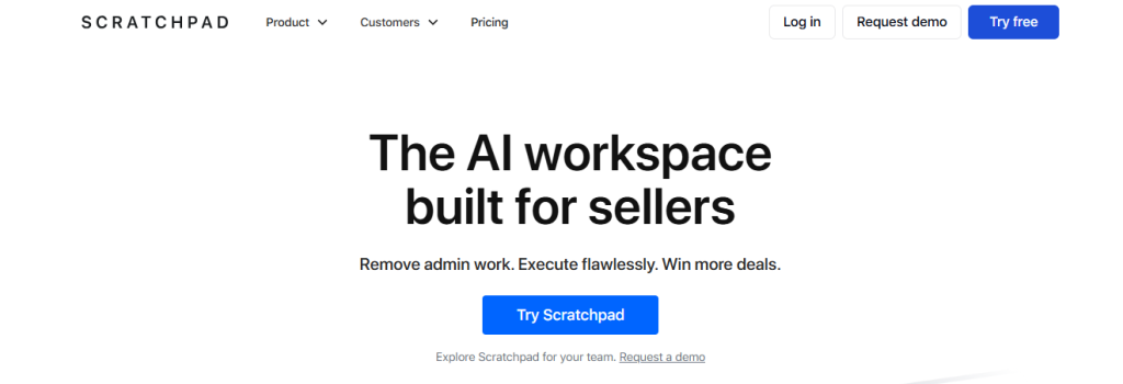 scratch pad - AI Sales Agents

