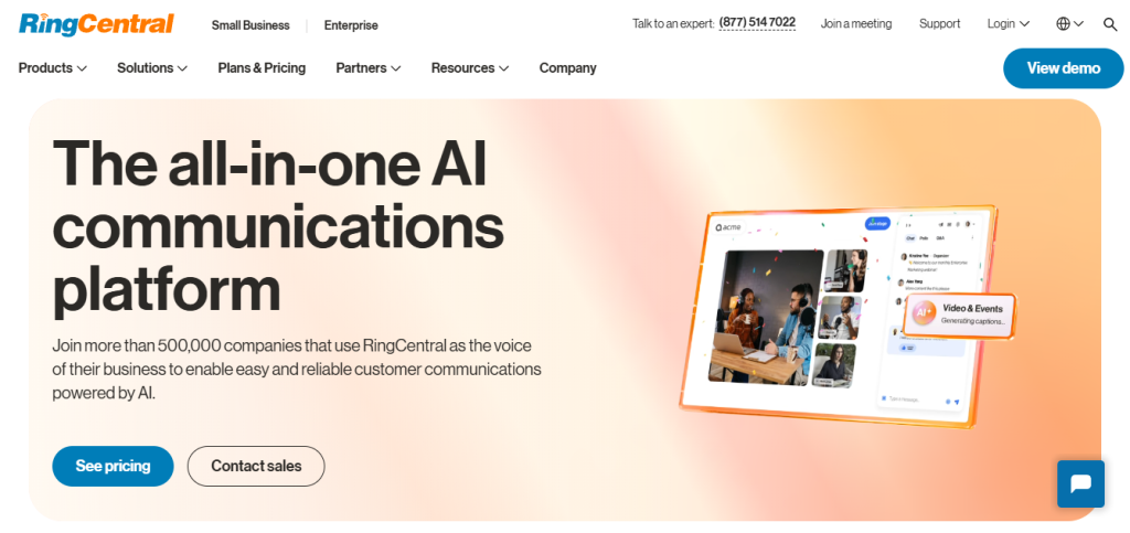 ring central - IVR Service Provider