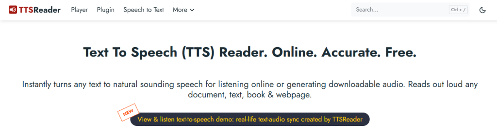 tts reader - Elevenreader Alternative