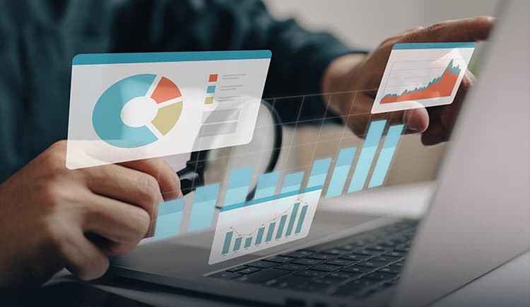 man on a laptop - Contact Center Optimization
