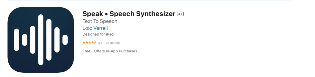 speak - How to Enable Text to Speech on iPad