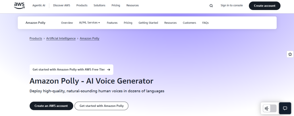 amazon polly - TTSMaker Alternative